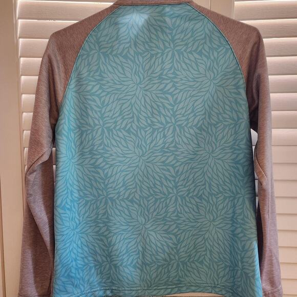 Blue and Gray Boombah Quarter Zip Sweatshirt - Picture 3 of 3